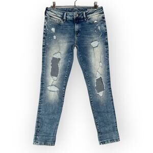 NEW MAVI ADA Sexy Boyfriend Jeans SIZE 27 x 28 Destroyed Distressed Denim NWT